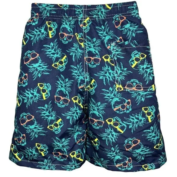 Boy Swim Shorts, Swimming Board Trunks, Drawstring Lining Beach, Sunglasses, NEW - Picture 2 of 3